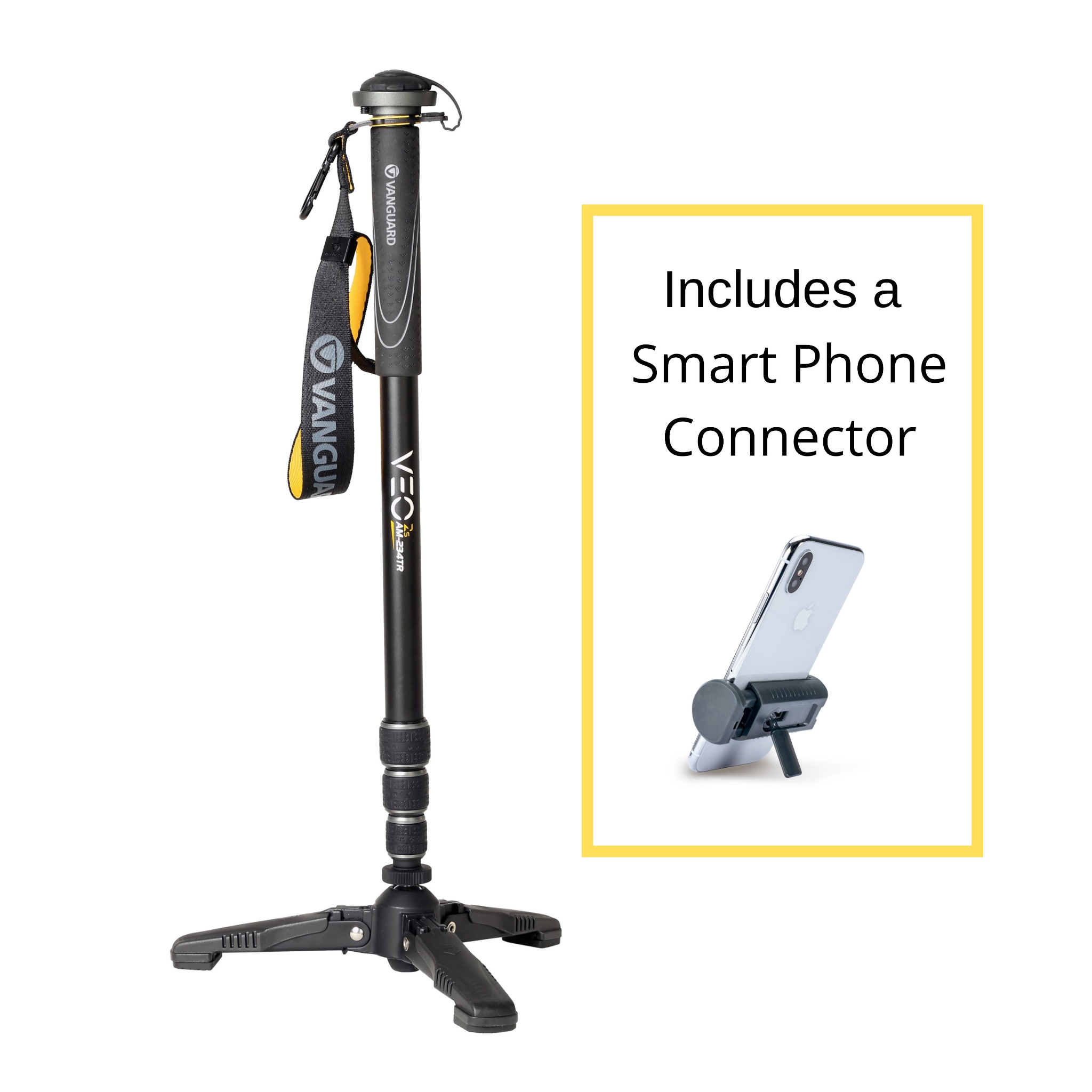 VEO 2S AM-264TR 26mm Aluminium Monopod with Smartphone Kit VEO 2S AM-264TR 26mm Aluminium Monopod with Smartphone Kit