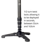 VEO 2S CM-264TR 26mm Carbon Monopod with Smartphone Kit
