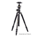 VEO 3T+ 264CB Versatile Carbon Travel Tripod with Dual Axis Ball Head - 15kg Load Capacity