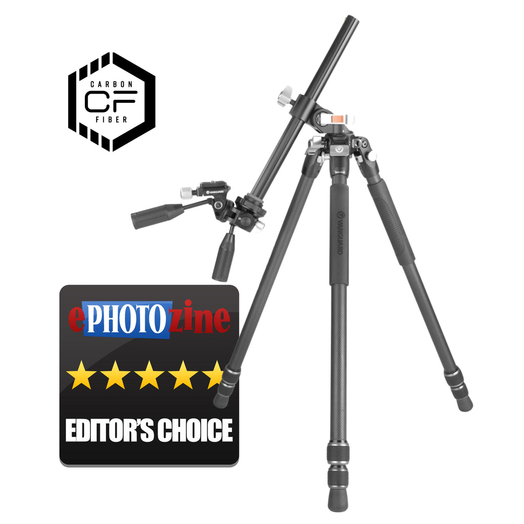 VEO 3+ 263CPS Versatile Carbon Tripod with 3-Way Pan Head - 10kg Load Capacity