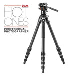 Alta Pro 3VLT 235CV 10 - Carbon Travel Tripod with levelling base and video head - 5kg load capacity