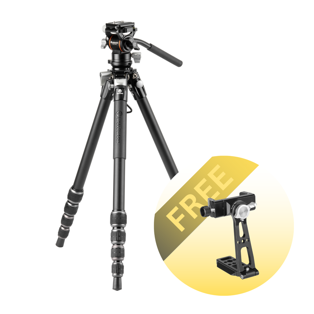 Alta Pro 3VLT 235AV 10 - Aluminium Travel Tripod with levelling base and video head - 5kg load capacity