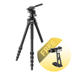 Alta Pro 3VLT 235AV 12 - Aluminium Travel Tripod with levelling base and video head - 5kg load capacity