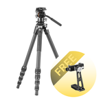 Alta Pro 3VLT 235CV 12 - Carbon Travel Tripod with levelling base and video head - 5kg load capacity