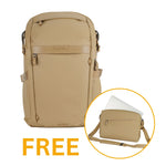 VEO Metro B30L : 30 Litre Camera Backpack - Beige