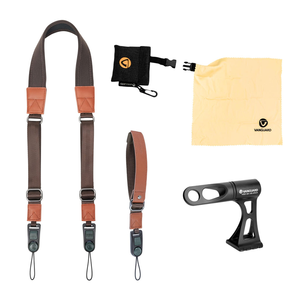 Binocular accessories kit - brown