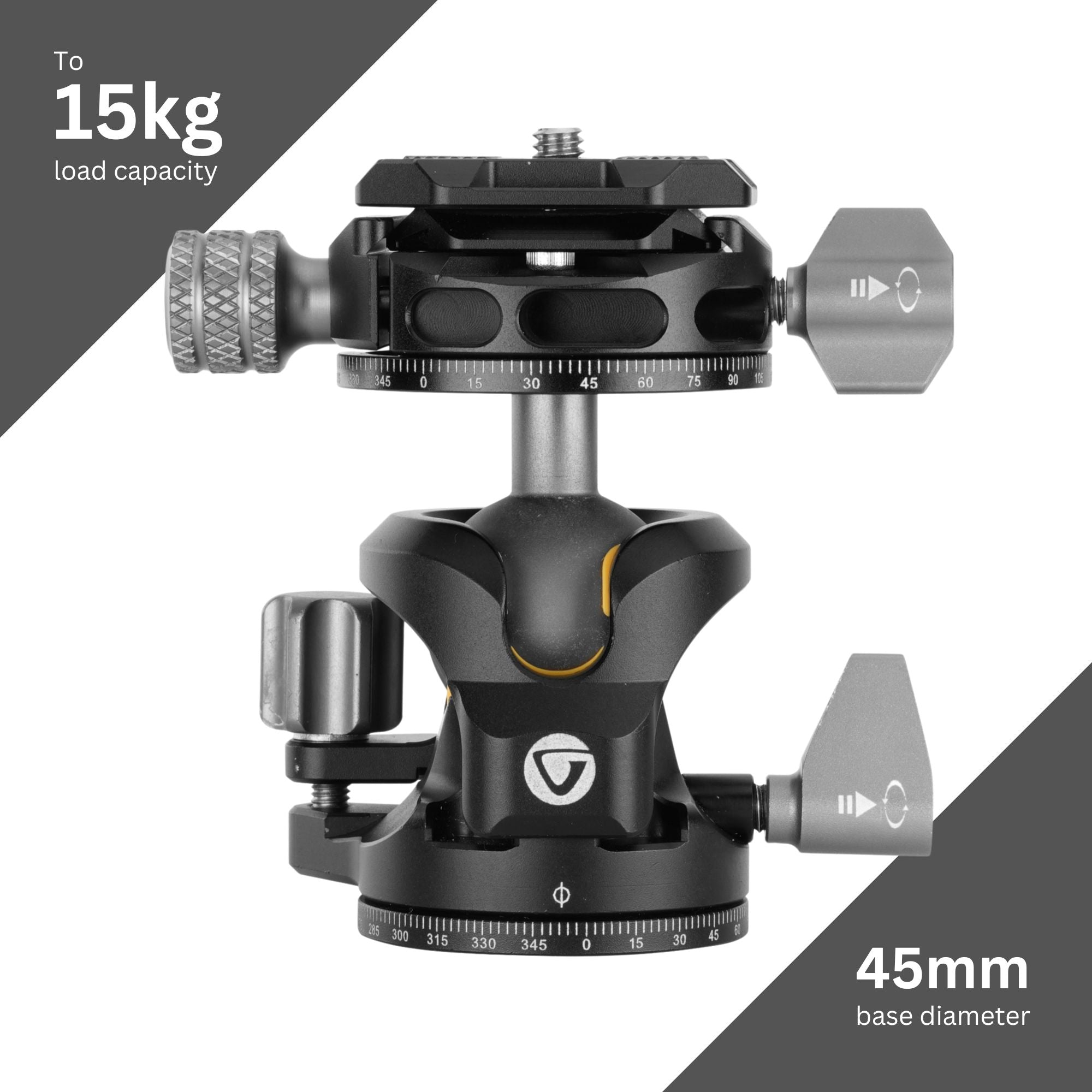 LBP-45S Arca Compatible Low Profile Dual Axis Pro Ball Head