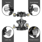 LBP-55S Arca Compatible Low Profile Dual Axis Pro Ball Head