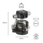 LBP-55S Arca Compatible Low Profile Dual Axis Pro Ball Head