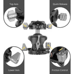 LBP-60S Arca Compatible Low Profile Dual Axis Pro Ball Head