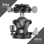 LBP-60S Arca Compatible Low Profile Dual Axis Pro Ball Head