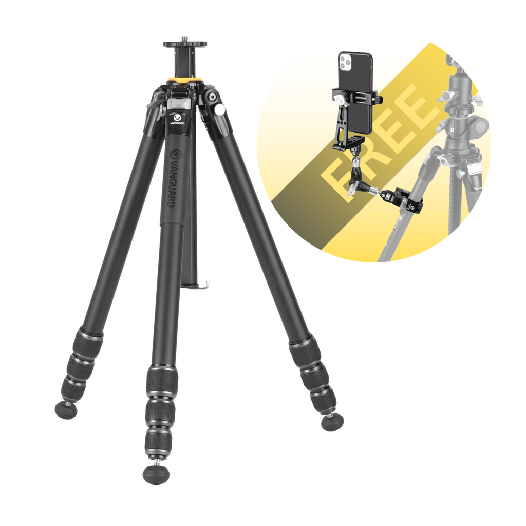 VEO 5 304AT - Traditional Full Sized Aluminium Tripod - 20kg load capacity