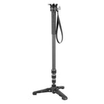 VEO 5 CM SPORT 23mm Levelling Carbon Monopod with Tri-Feet