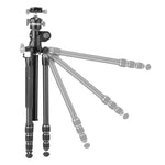 VEO 5T+ 234CLBS Carbon Travel Tripod With Multi-Angle Central Column - 10kg Capacity