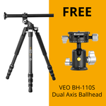 VEO 3T+ 264CT Versatile Carbon Travel Tripod Only - 15kg Load Capacity