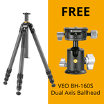 VEO 5 304CT - Traditional Full Sized Carbon Tripod - 20kg load capacity