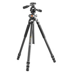 VEO 3+ 263CPS Versatile Carbon Tripod with 3-Way Pan Head - 10kg Load Capacity