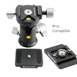 VEO BH-110S Arca Compatible Dual Axis Ball Head (to 10kg)