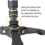 VEO 2S AM-264TV Monopod with Tri-Feet and free Video Head