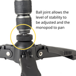 VEO 2S AM-234TBP Aluminium Monopod with Tri-Feet and Ball/Pan Head