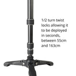 VEO 2S AM-264TV Monopod with Tri-Feet and free Video Head