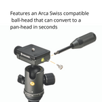 VEO 2S AM-234TBP Aluminium Monopod with Tri-Feet and Ball/Pan Head
