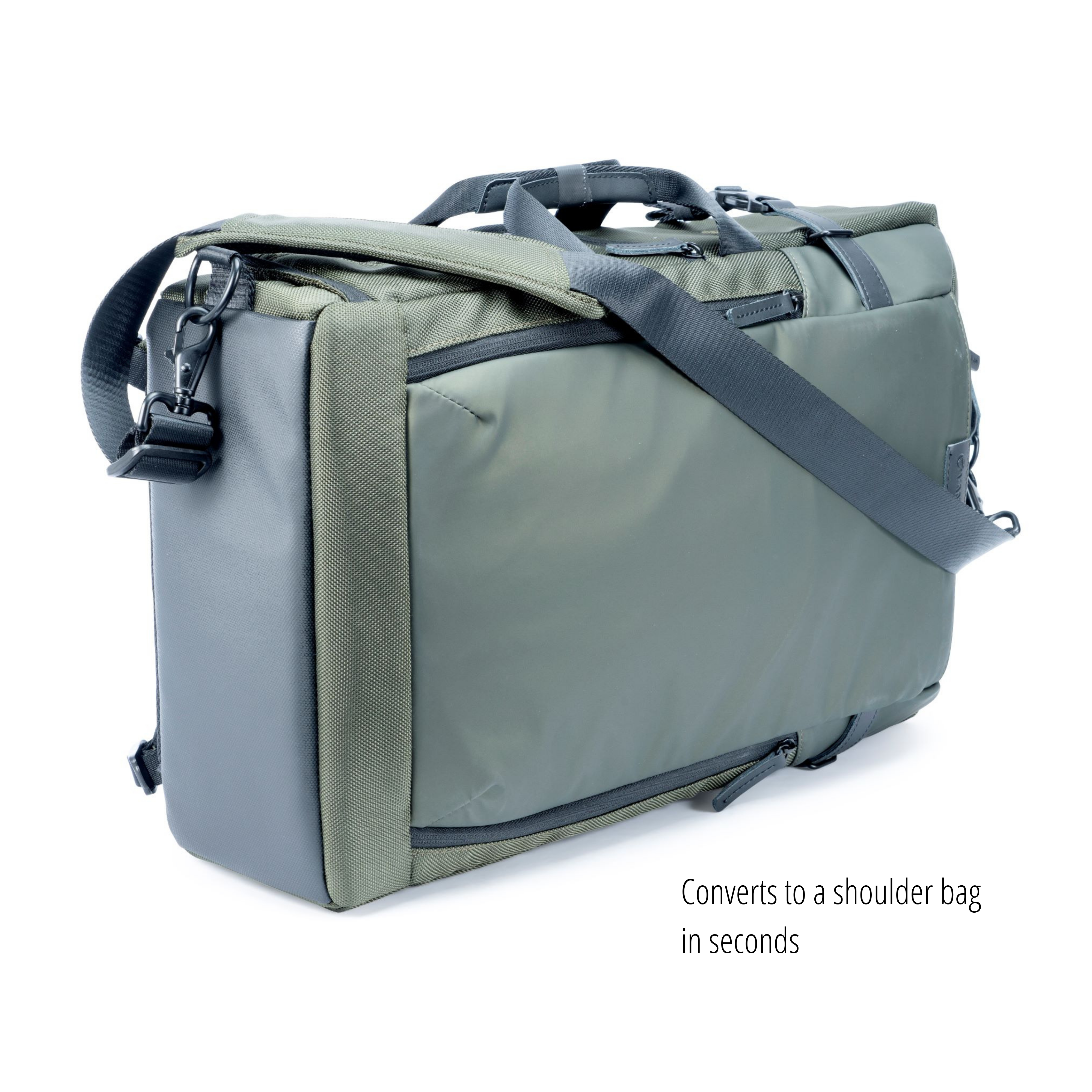 Backpack that converts to top shoulder bag