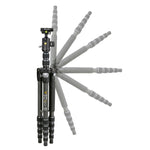 VEO 3T 235CBP Solid Carbon Fibre Travel Tripod with Ball/Pan Head - 8kg load capacity