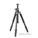 VEO 3T+ 264CT Versatile Carbon Travel Tripod Only - 15kg Load Capacity