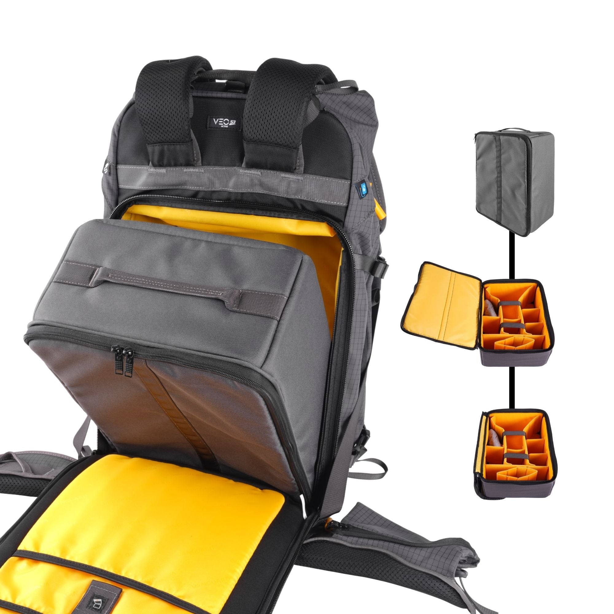 VEO Active 49 Trekking Camera Backpack - Grey – Vanguard World UK